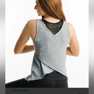 Zyia. Ash Lounge Boyfriend Split Flow Tank. Size XXL.